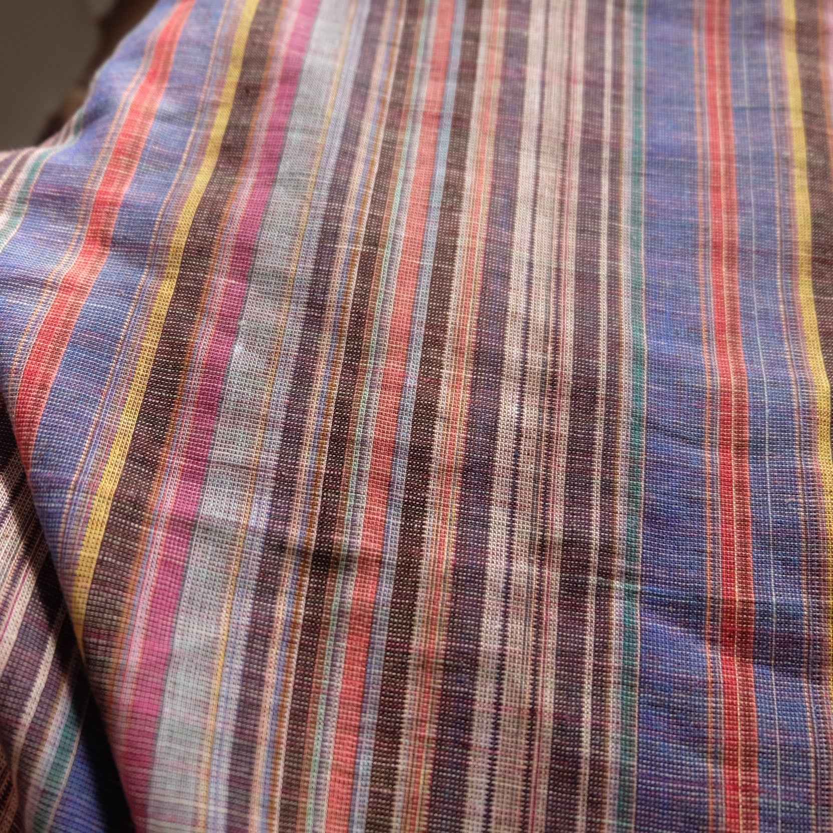 Vintage TV Stripe Cotton Linen — 2.2 yd