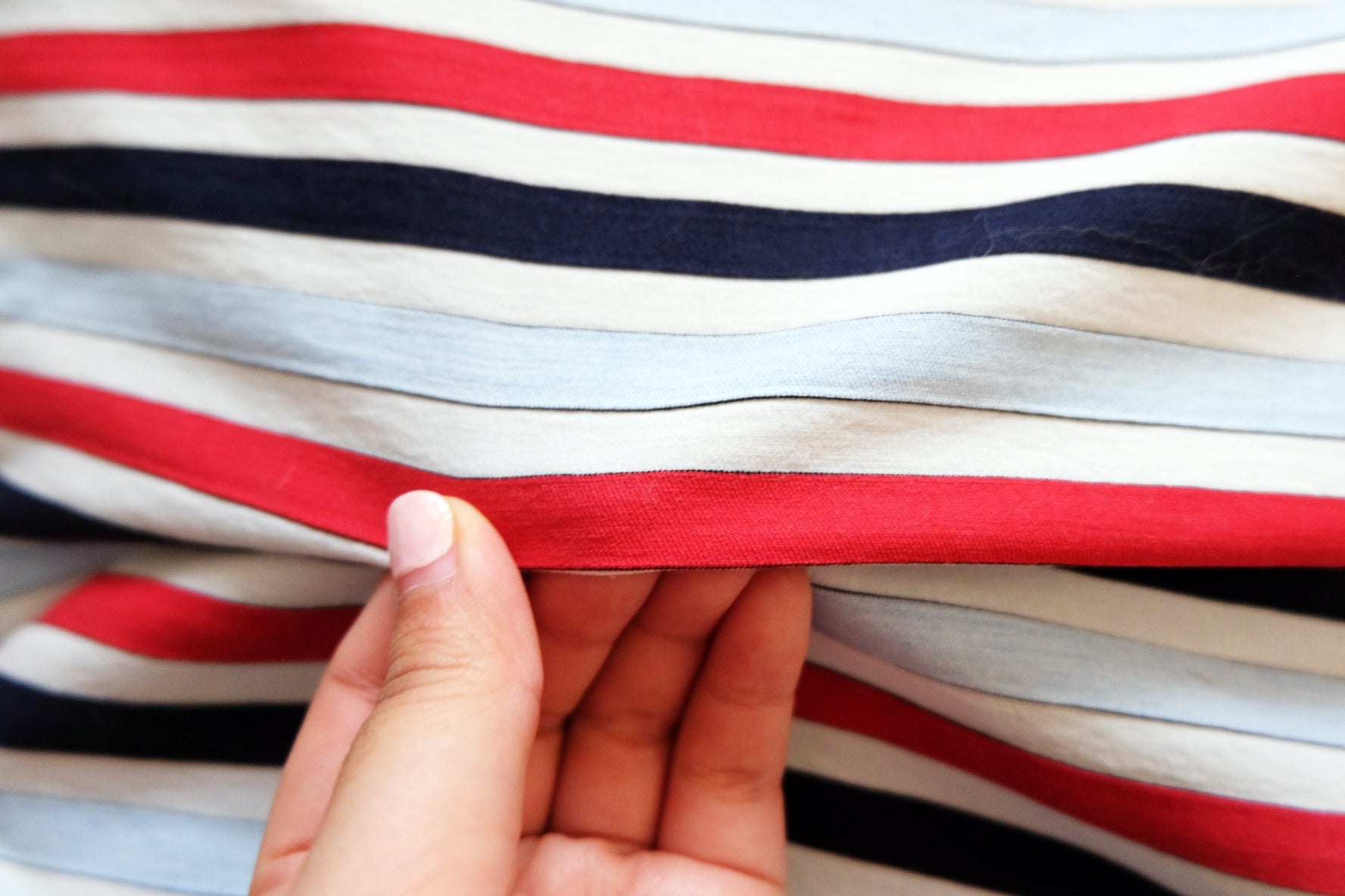 Woven Stripe Jacquard in Cotton–Nylon Blend - 2.2yds - BUBBO